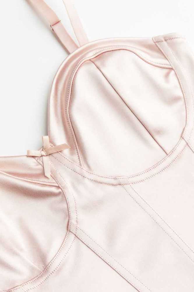 H&M Bustier Top Unterwäsche Damen Hellrosa | 1265-KYMTH