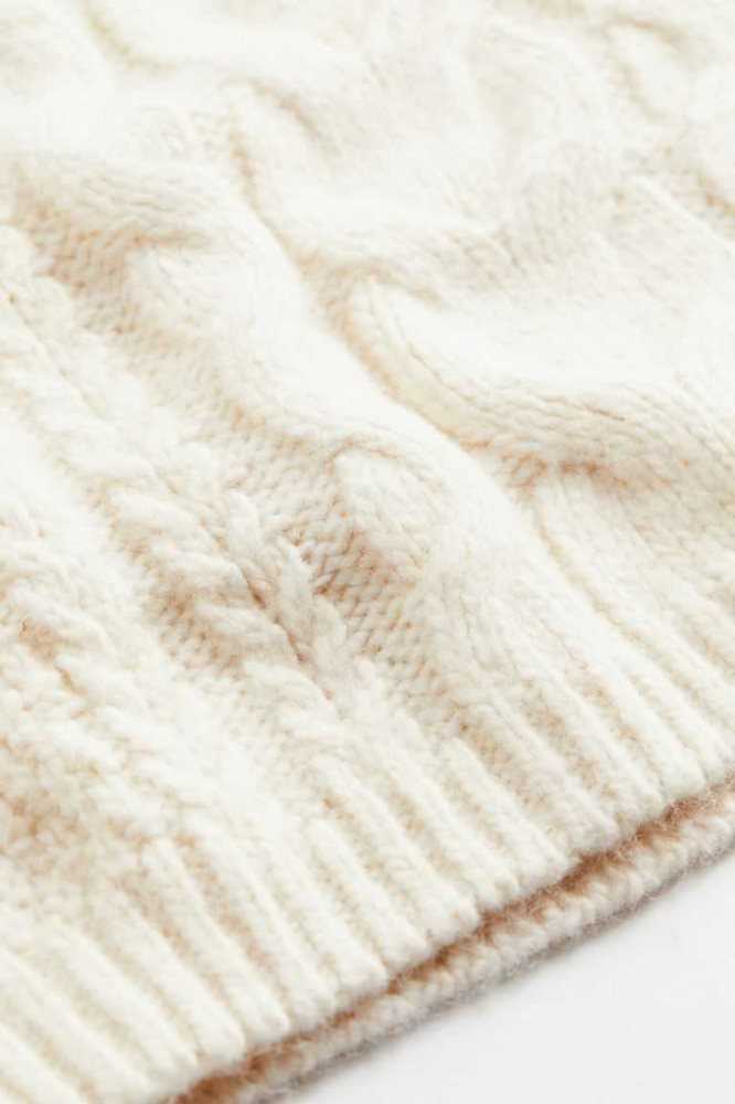 H&M Cable-knit Kleider Damen Weiß | 4635-YFSHP