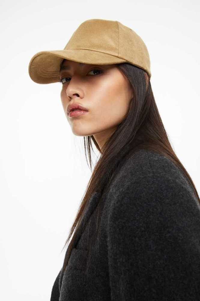 H&M Cap Hüte Damen Beige | 3457-DGJOV