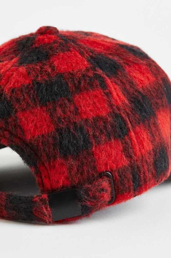 H&M Cap Hüte Damen Rot | 9254-ZMJWN