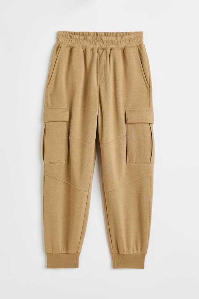 H&M Cargo Jogginghose Kinder Beige | 6420-IVJED