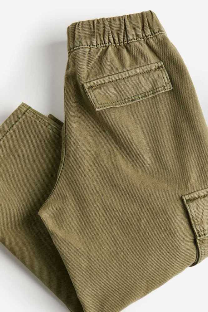 H&M Cargo Jogginghose Kinder Khaki Grün | 2817-PQIBK