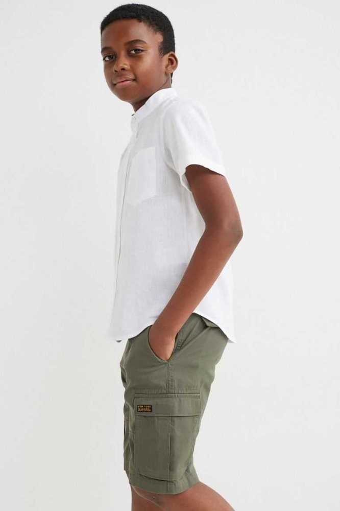 H&M Cargo Kurze Hose Kinder Dunkelblau | 6347-GVUXE