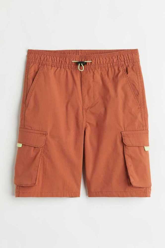 H&M Cargo Kurze Hose Kinder Hellkhaki Grün | 4523-CFRHJ