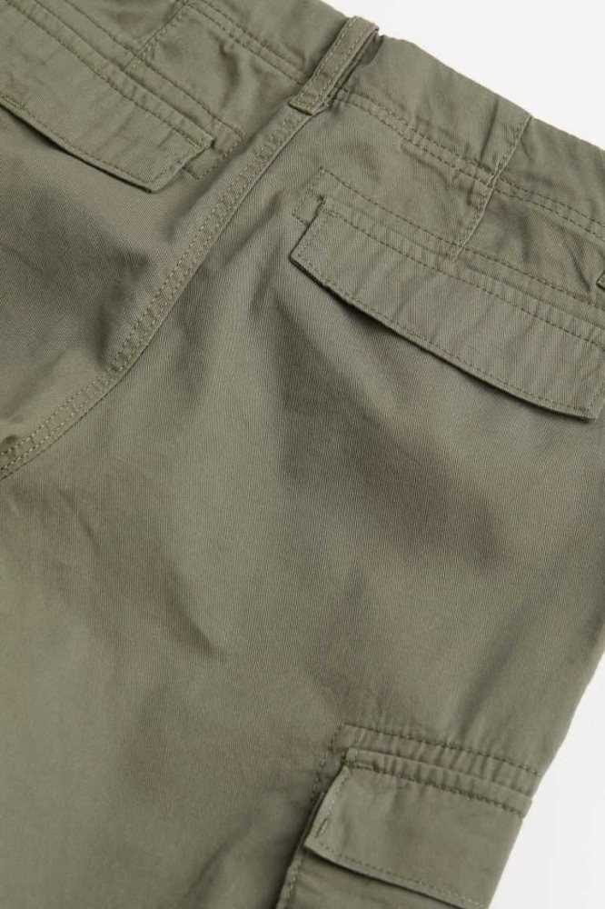 H&M Cargo Kurze Hose Kinder Khaki Grün | 7284-IGHNA