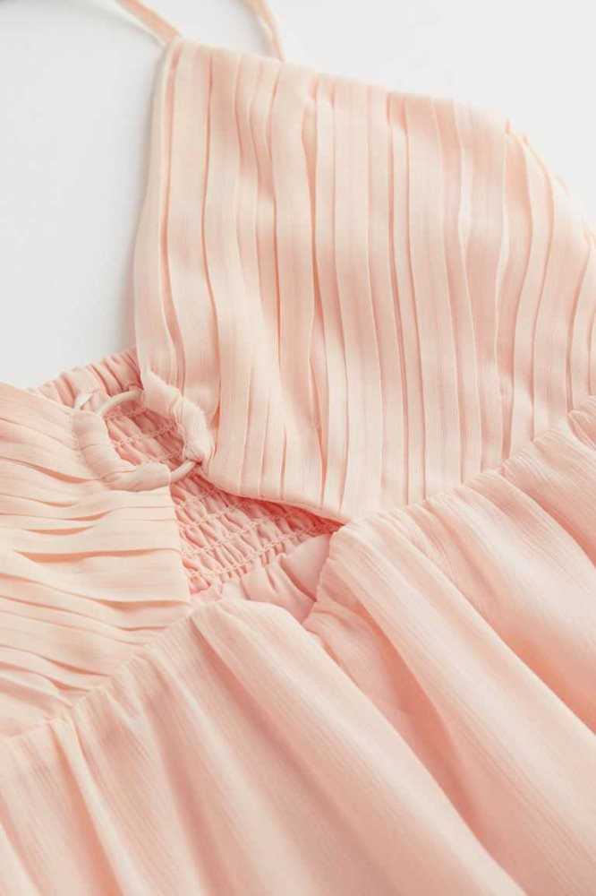 H&M Chiffon Slip Kleider Damen Rosa | 0716-JRLKB