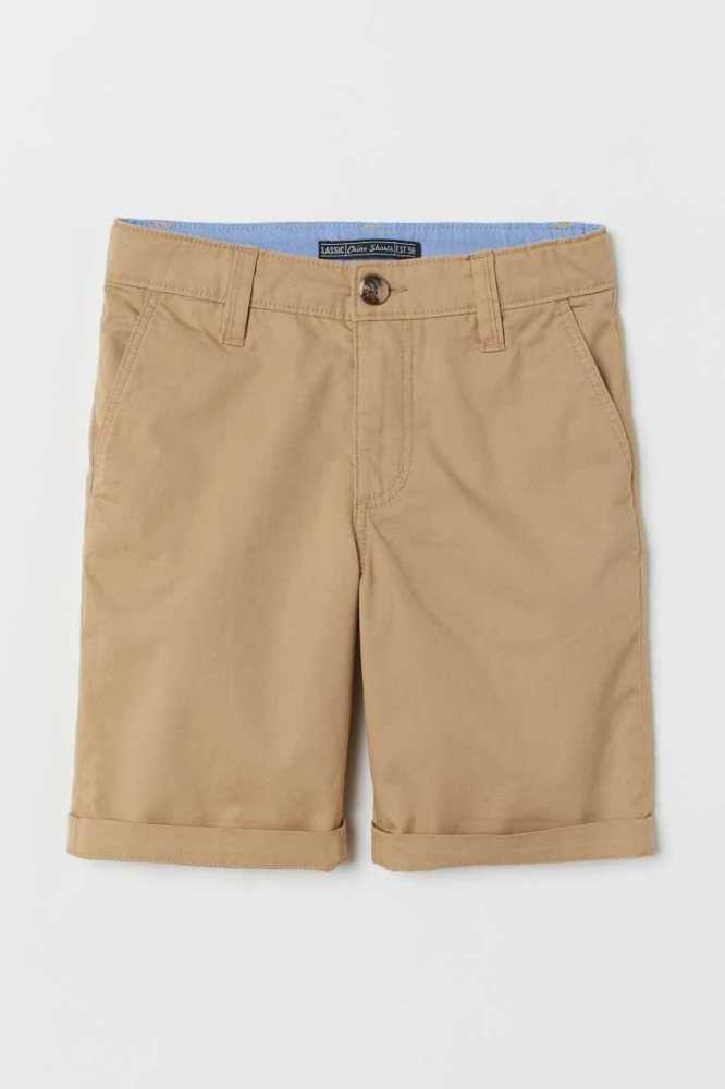 H&M Chino Kurze Hose Kinder Beige | 6178-ZXSPW