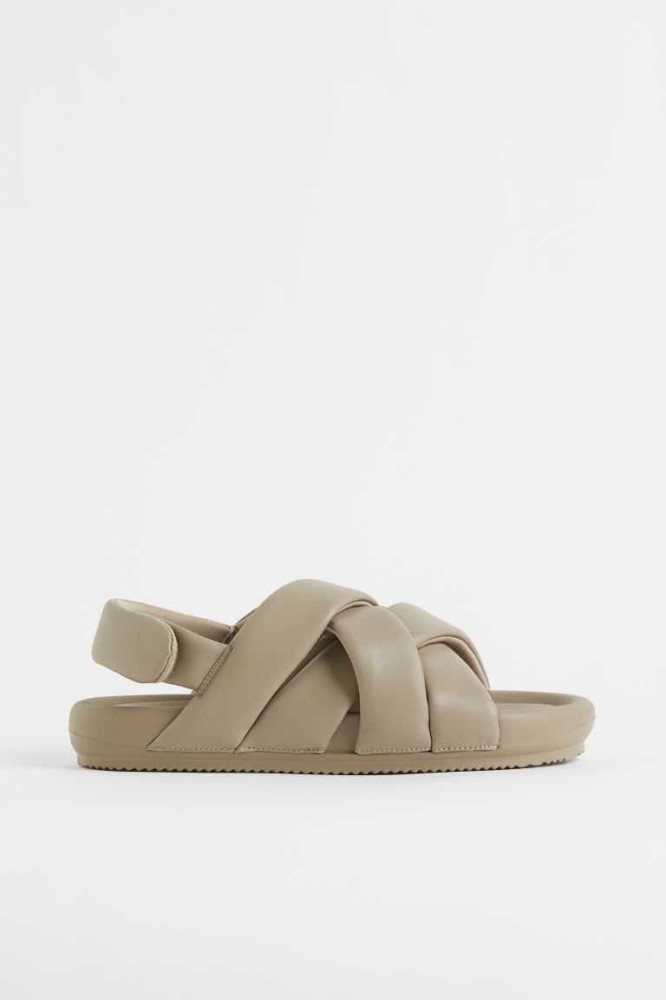 H&M Chunky Sandalen Damen Dunkelbeige | 7253-RJPZS