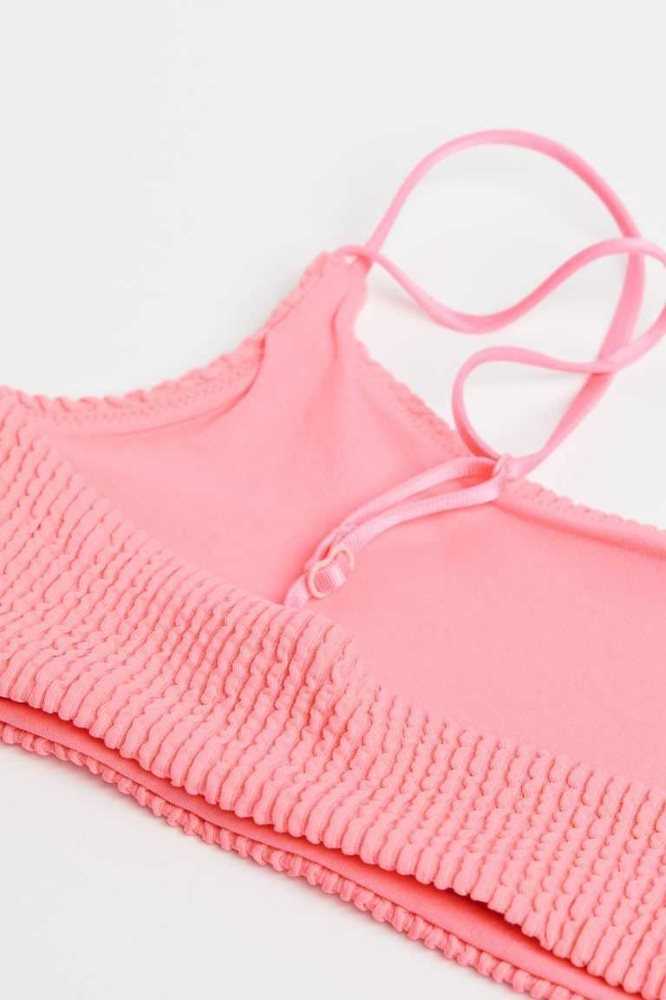 H&M Crinkled Bikini Bademode Kinder Rosa | 8569-MBXDJ