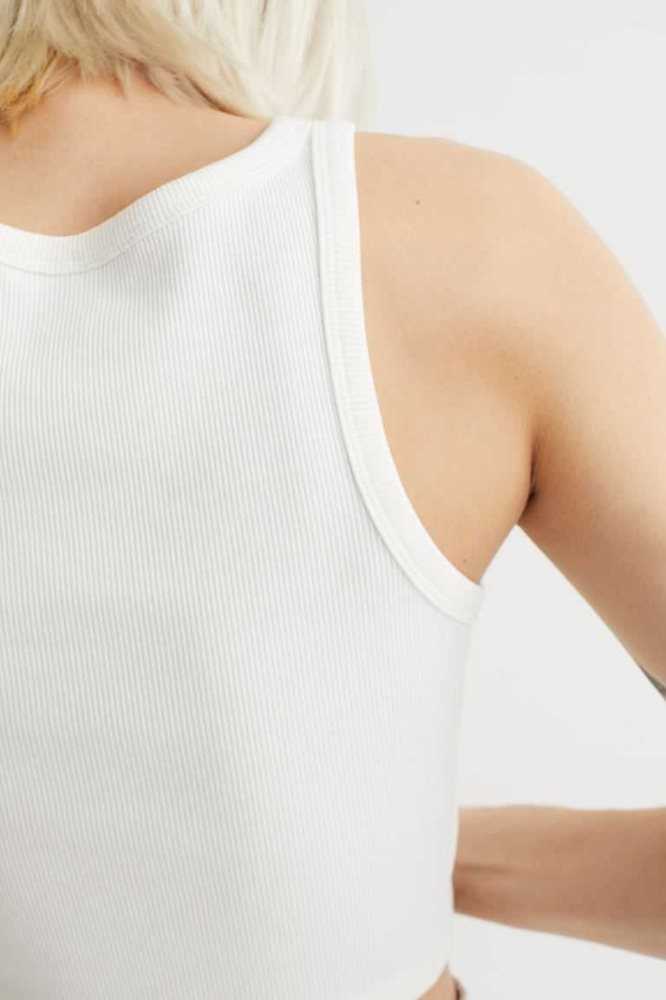 H&M Crop Tank Oberteile Damen Aprikose | 5439-KOJCT