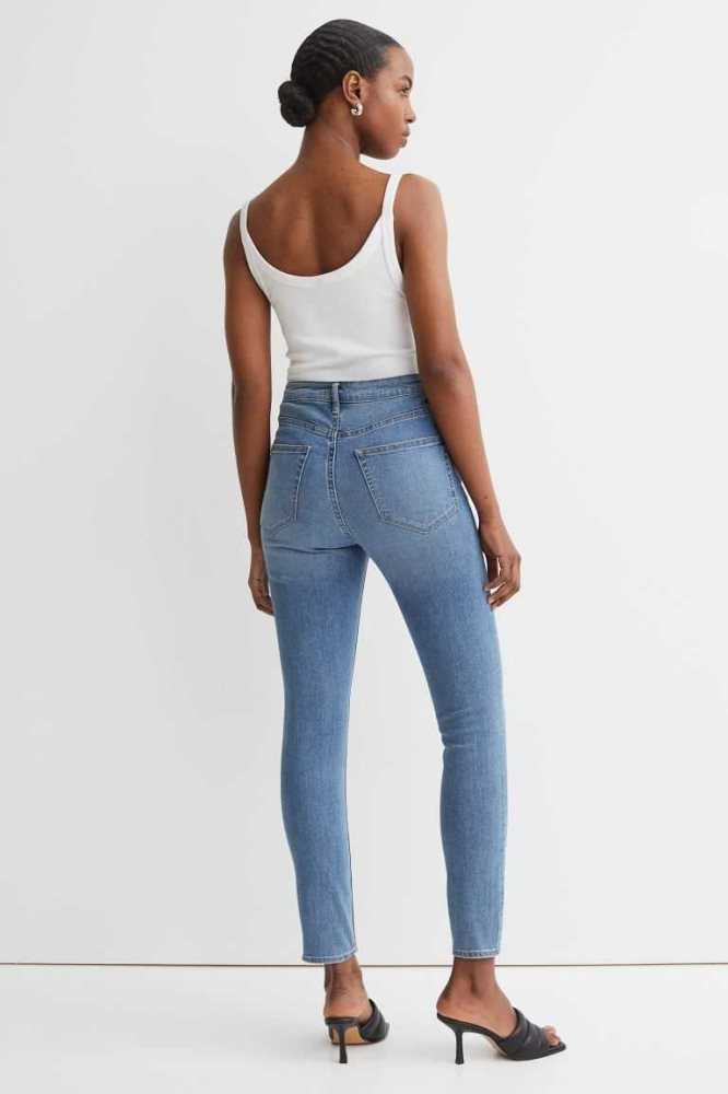 H&M Curvy Ultra High Jeggings Hose Damen Dunkelblau | 1469-XZPJW