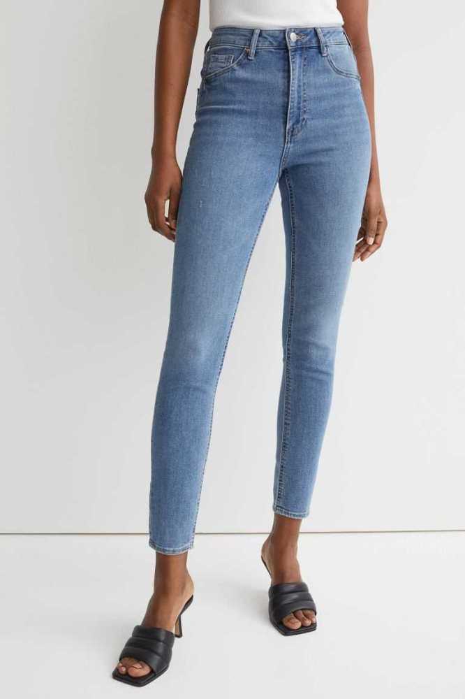 H&M Curvy Ultra High Jeggings Hose Damen Dunkelblau | 1469-XZPJW