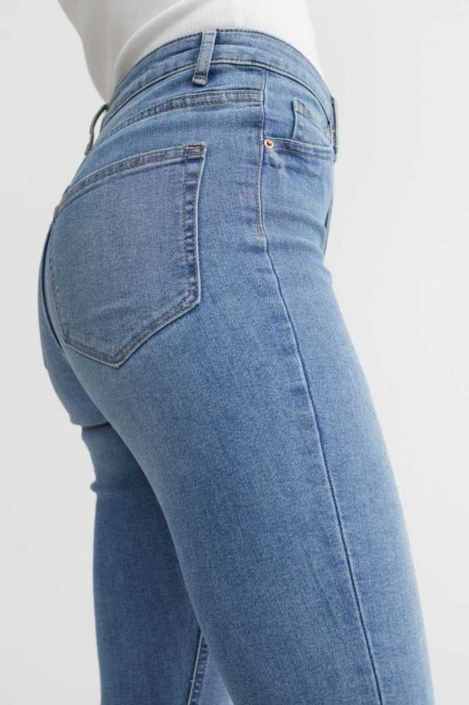 H&M Curvy Ultra High Jeggings Hose Damen Hellblau | 2810-TEAZJ