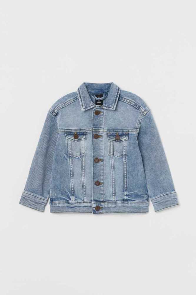 H&M Denim Jacket Oberbekleidung Kinder Blau | 1365-KSFEU