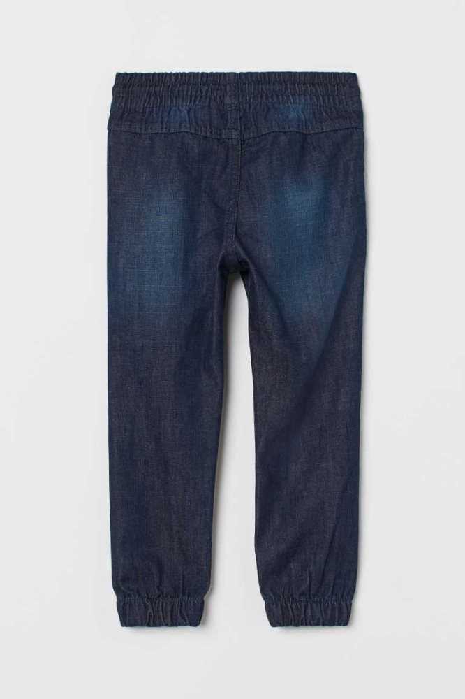 H&M Denim Jogginghose Kinder Dunkelblau | 5498-QWYEI