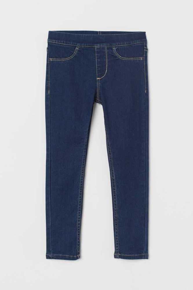 H&M Denim Leggings Kinder Blau | 7658-RGTSD