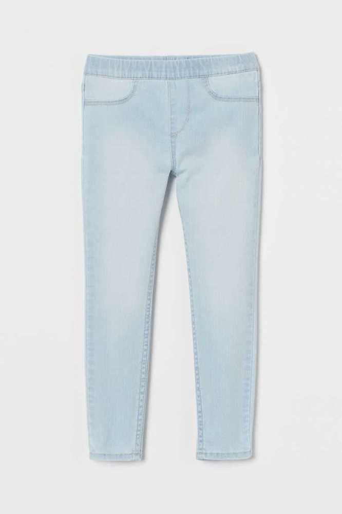 H&M Denim Leggings Kinder Blau | 7658-RGTSD