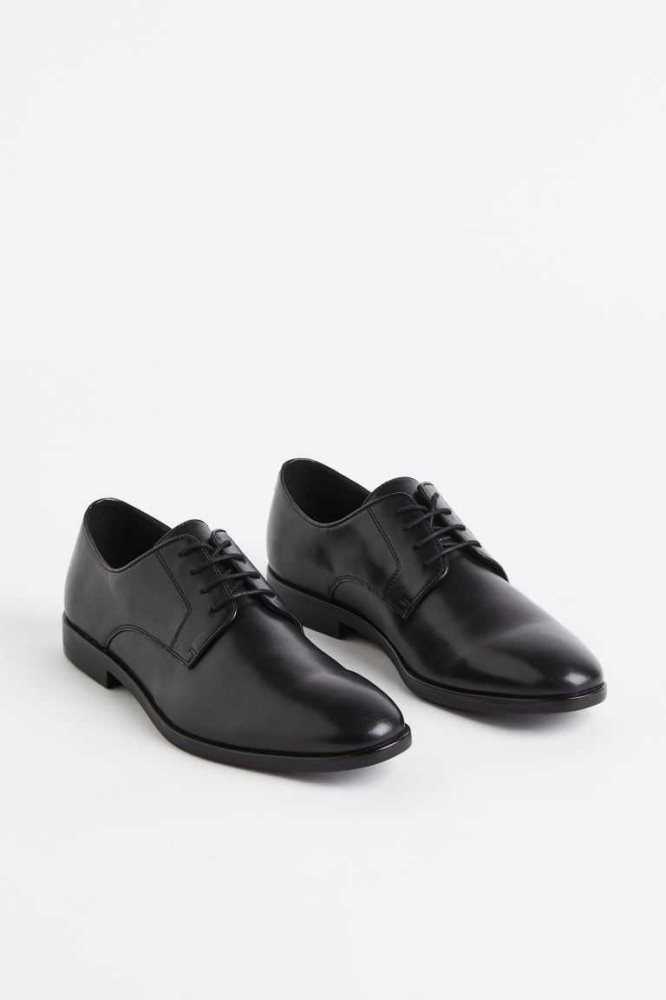 H&M Derby Schuhe Herren Dunkelbraun | 7921-YRWML