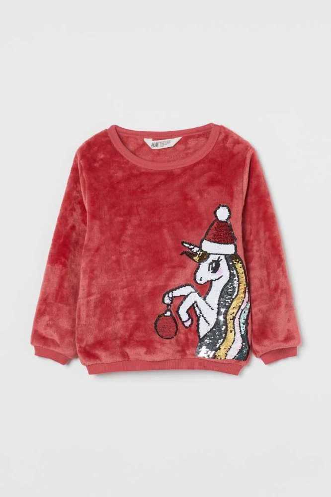 H&M Design-front Hemd Kinder Hellrosa | 4751-TVLPD