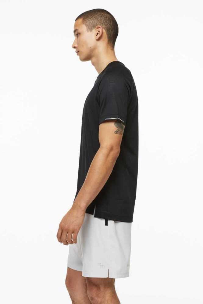 H&M DryMove Lauf top T-shirts Herren Türkis | 8654-GHEVK