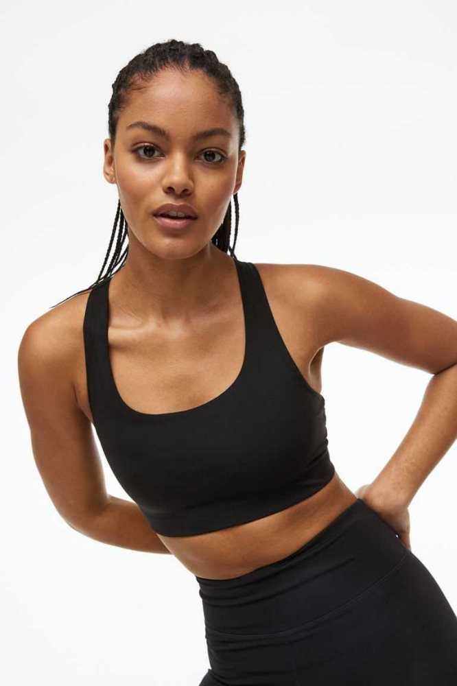 H&M DryMove Medium Support Sports bra Unterwäsche Damen Türkis | 8123-FNWSI