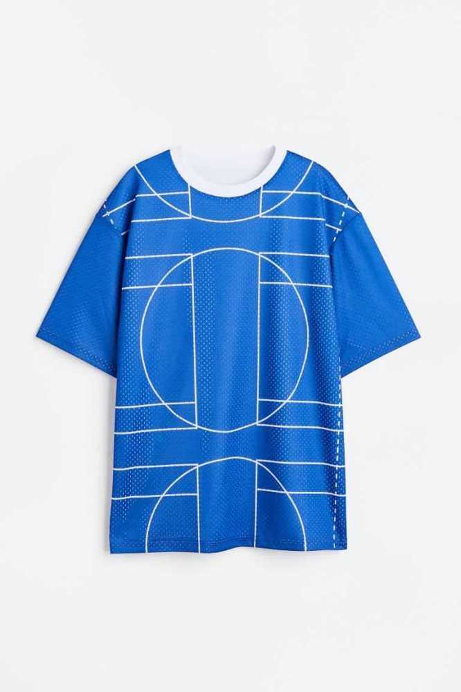 H&M DryMove Reversible top Sportbekleidung Kinder Hellblau | 2790-HVLAU