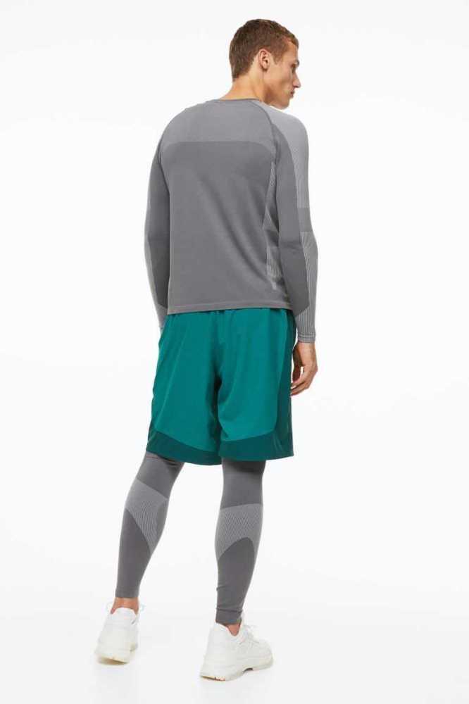 H&M DryMove Seamless Sportbekleidung Herren Grau | 8497-DSLZJ