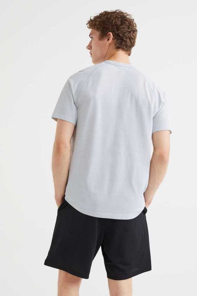 H&M DryMove Seamless top Sportbekleidung Herren Hellrosa | 6809-FBPGZ