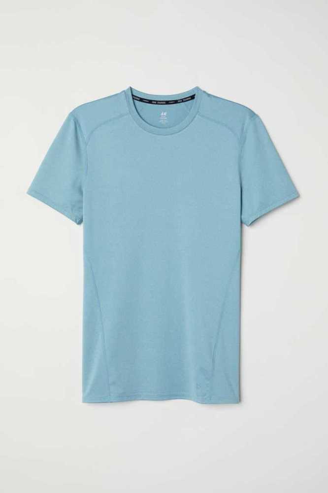 H&M DryMove top Sportbekleidung Herren Dunkelblau | 5207-GOZAQ