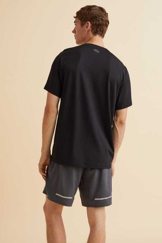 H&M DryMove top Sportbekleidung Herren Dunkelblau | 6287-MUZCY