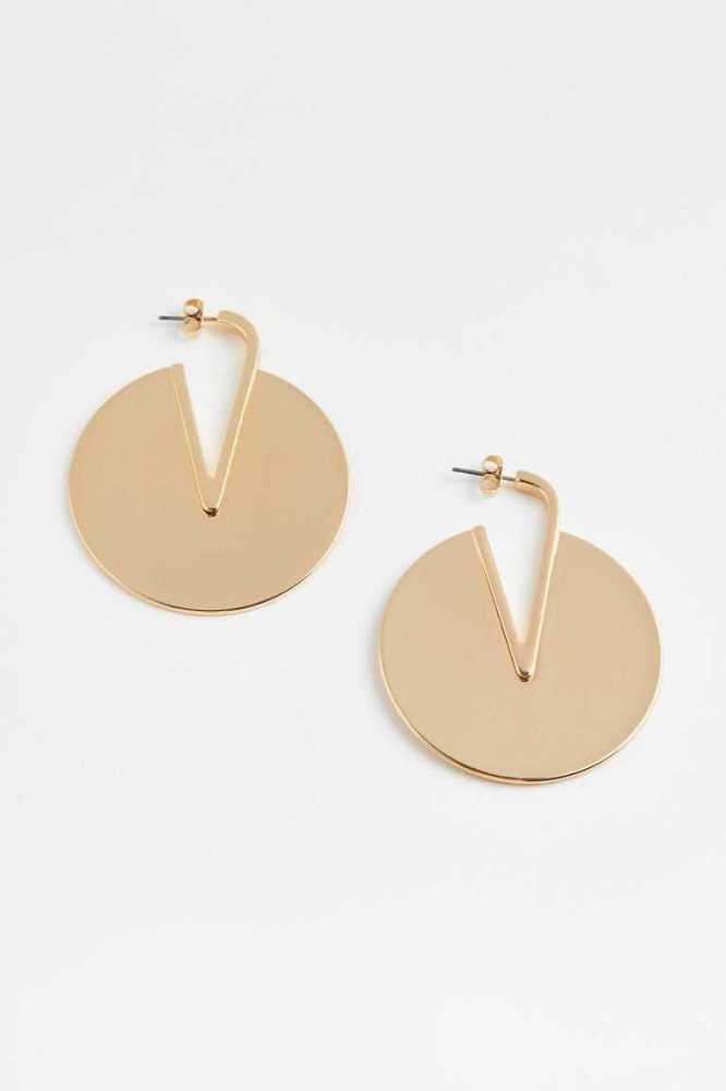 H&M Earrings Ohrringe Damen Gold | 0254-EZMVW