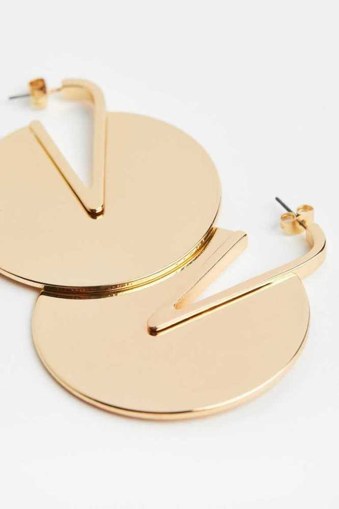 H&M Earrings Ohrringe Damen Gold | 0254-EZMVW