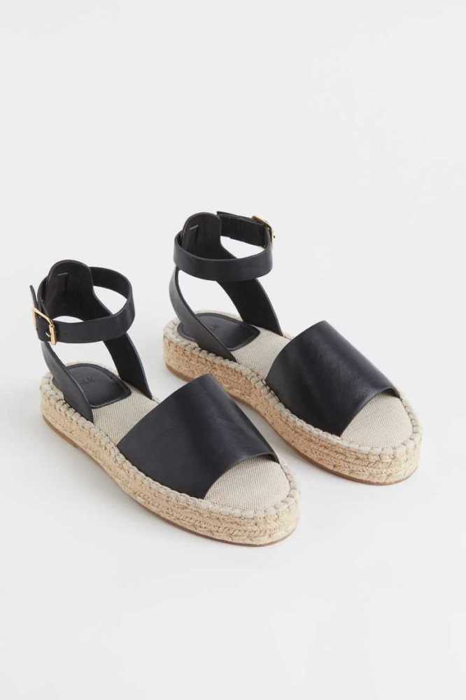 H&M EspadrillesEmbroidery Espadrilles Damen Beige | 2690-VZEGM