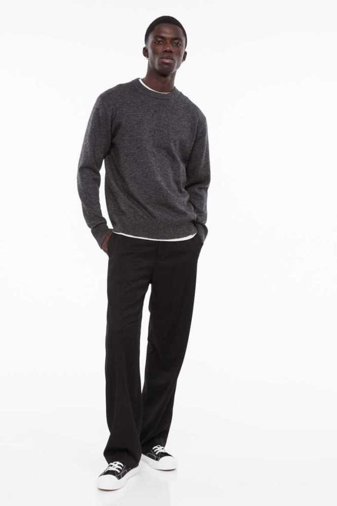 H&M Essentials No 10: THE Pullover Herren Dunkelgrau | 1524-ZNMXB