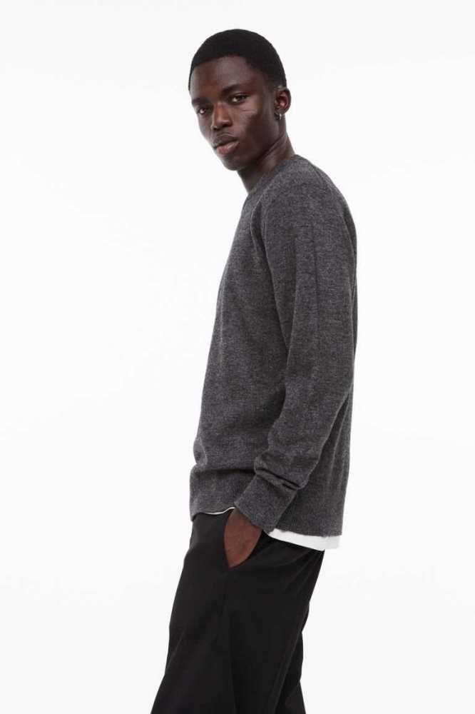 H&M Essentials No 10: THE Pullover Herren Dunkelgrau | 1524-ZNMXB