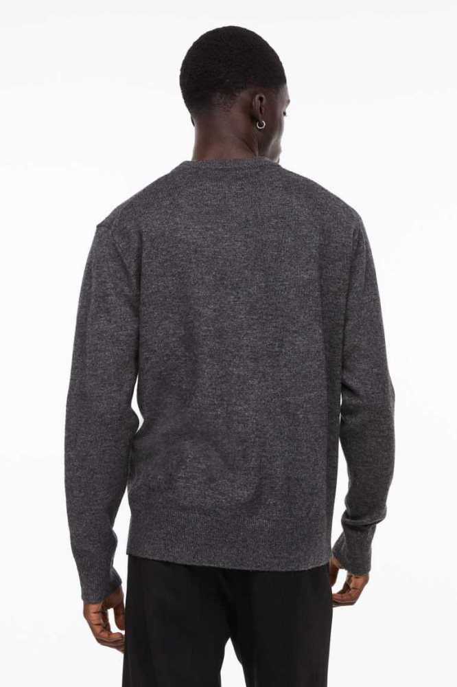 H&M Essentials No 10: THE Pullover Herren Dunkelgrau | 1524-ZNMXB