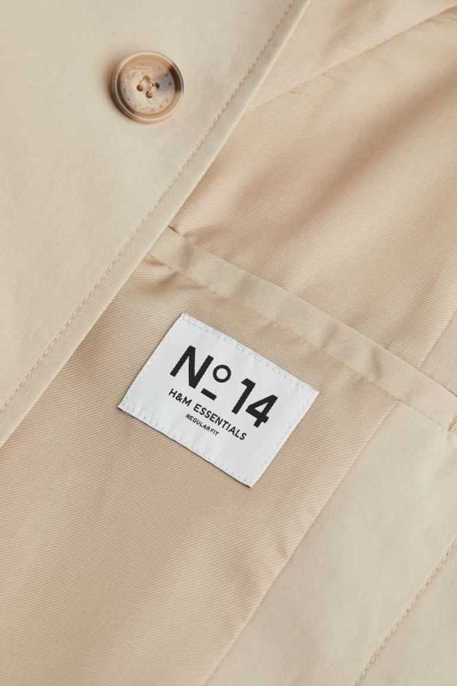 H&M Essentials No 14: THE CARCOAT Jacke Herren Hellbeige | 5804-OCHYN