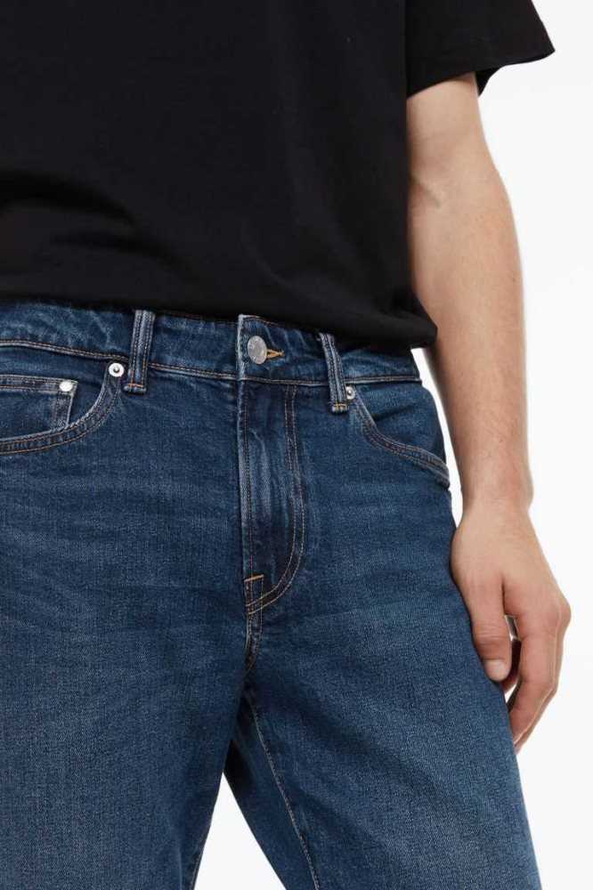 H&M Essentials No 2: THE Jeans Herren Blau Grau | 6013-LKYSD