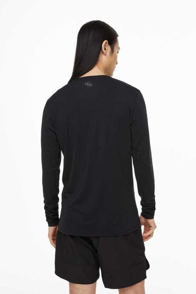 H&M Fast-drying Sportbekleidung Herren Schwarz | 2891-NWUAK