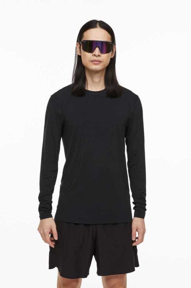 H&M Fast-drying Sportbekleidung Herren Schwarz | 2891-NWUAK