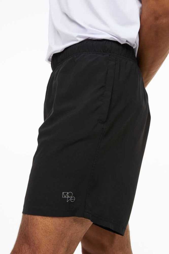 H&M Fast-drying Sports Kurze Hose Herren Dunkelgrün | 1937-TGRUM