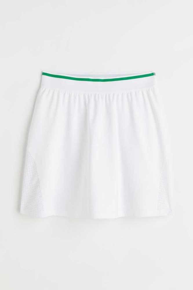 H&M Fast-drying Tennis Röcke Damen Weiß | 4579-LOEVH