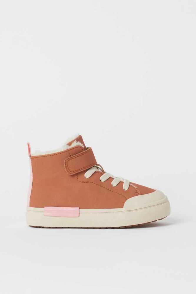 H&M Faux Shearling-lined High Kinder Rosa | 4561-NPELD