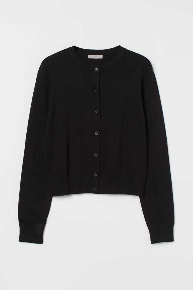 H&M Fine-knit Cardigan Pullover Damen Dunkelgrün | 1795-ZVJIO