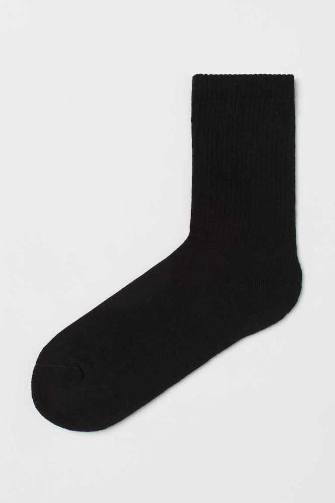 H&M Fine-knit Socken Herren Hellgrau | 2436-NYWGK