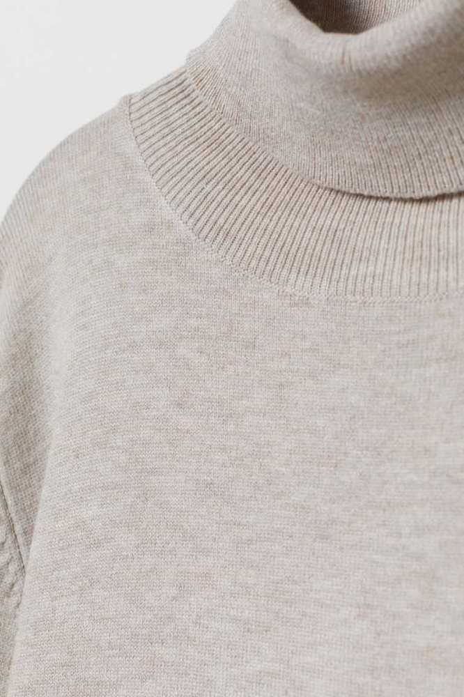 H&M Fine-knit Turtleneck Pullover Damen Dunkelgrün | 1093-HTXBS