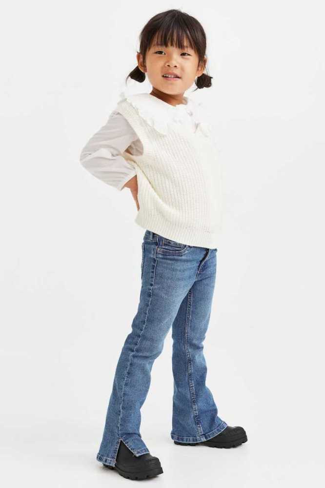 H&M Flare Fit Jeans Kinder Dunkelblau | 6085-CMJSL