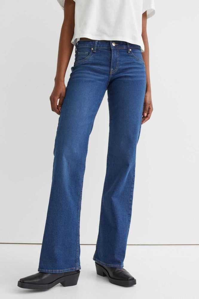 H&M Flare Low Jeans Damen Blau | 7831-OCYZS