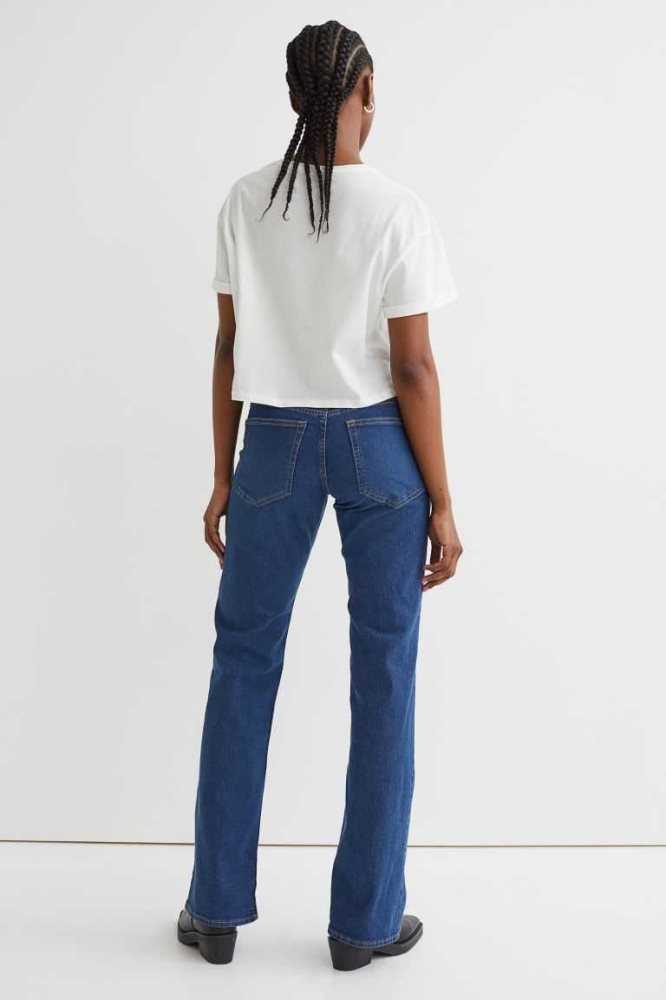 H&M Flare Low Jeans Damen Blau | 7831-OCYZS