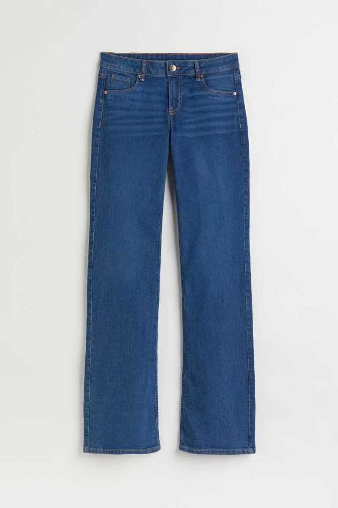 H&M Flare Low Jeans Damen Blau | 7831-OCYZS